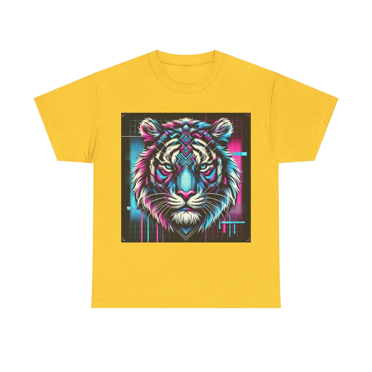 Futuristic Tiger - Heavy Cotton Tee