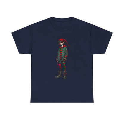 Cheerful Elf Red+ - Heavy Cotton Tee