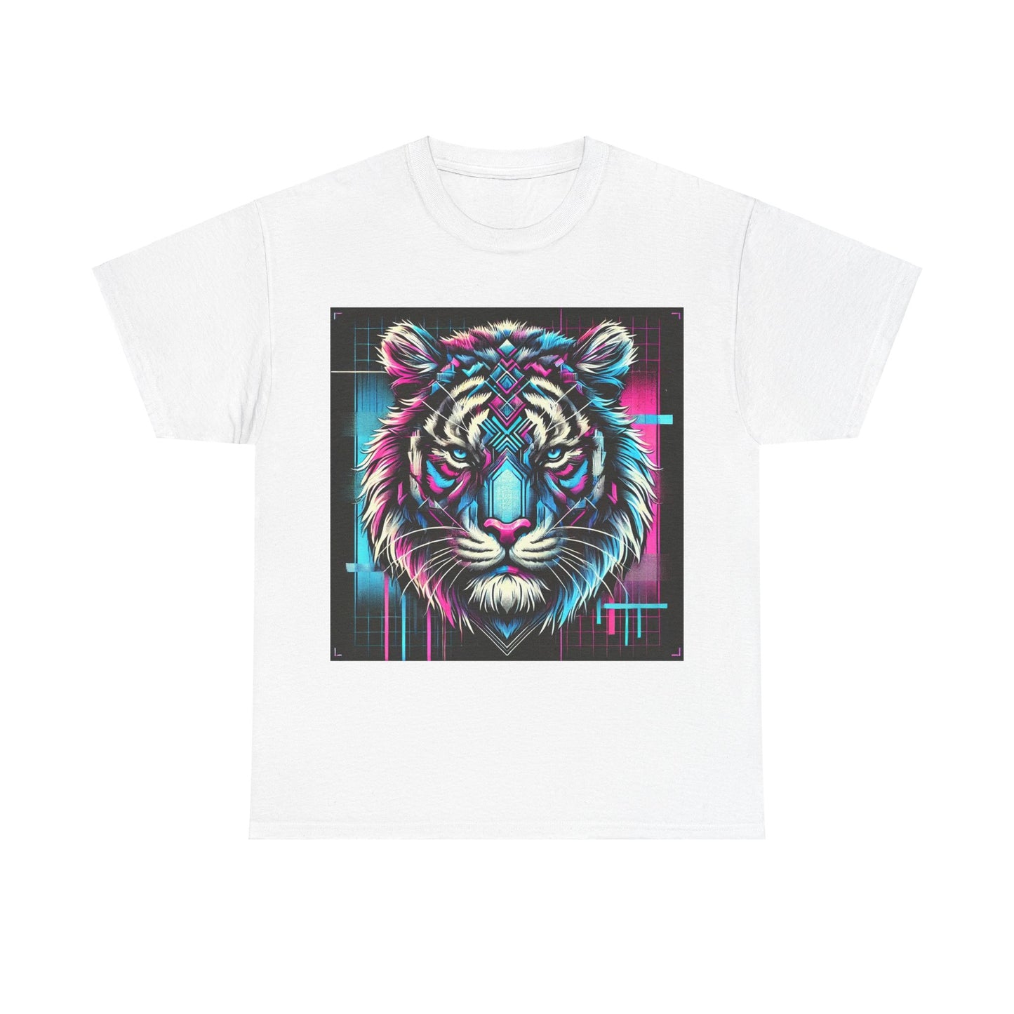 Futuristic Tiger - Heavy Cotton Tee