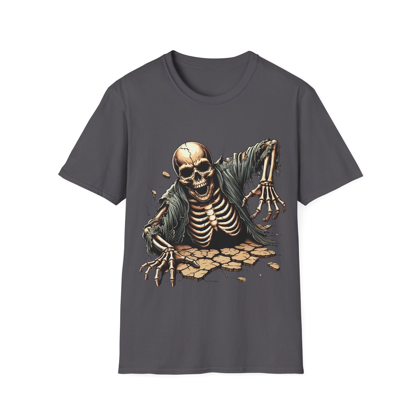 Spooky Skeleton - Soft Style T-Shirt