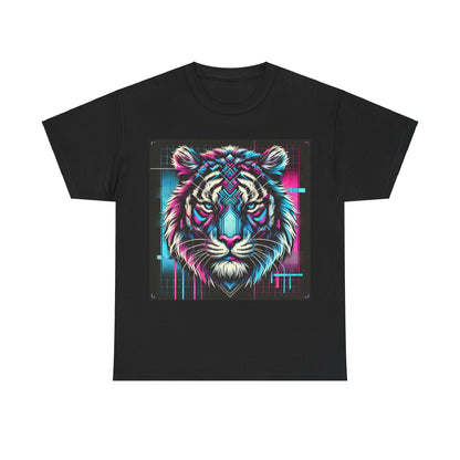 Futuristic Tiger - Heavy Cotton Tee