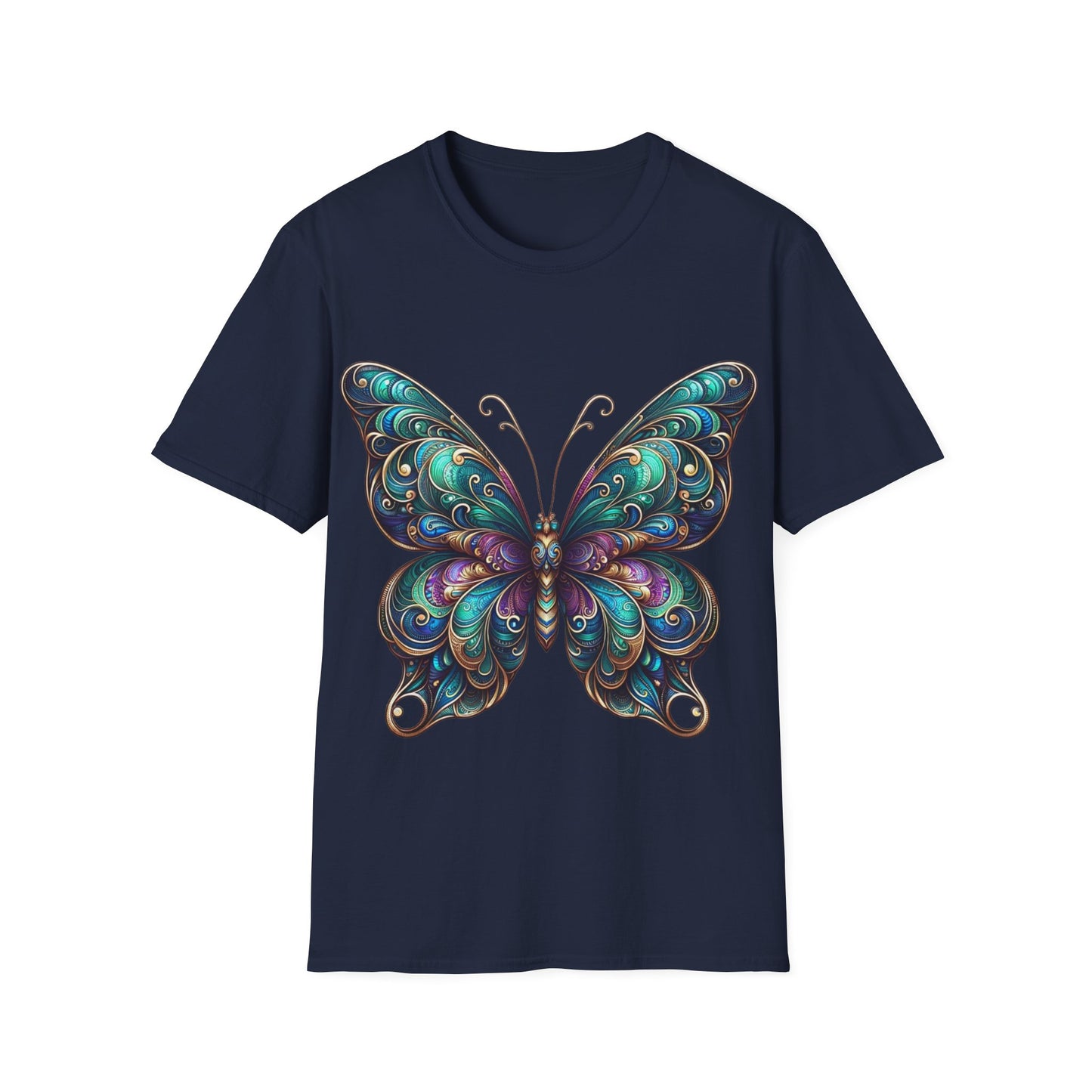 Vibrant Butterfly - Soft Style T-Shirt