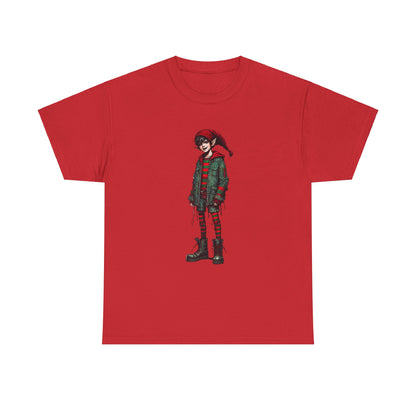 Cheerful Elf Red+ - Heavy Cotton Tee