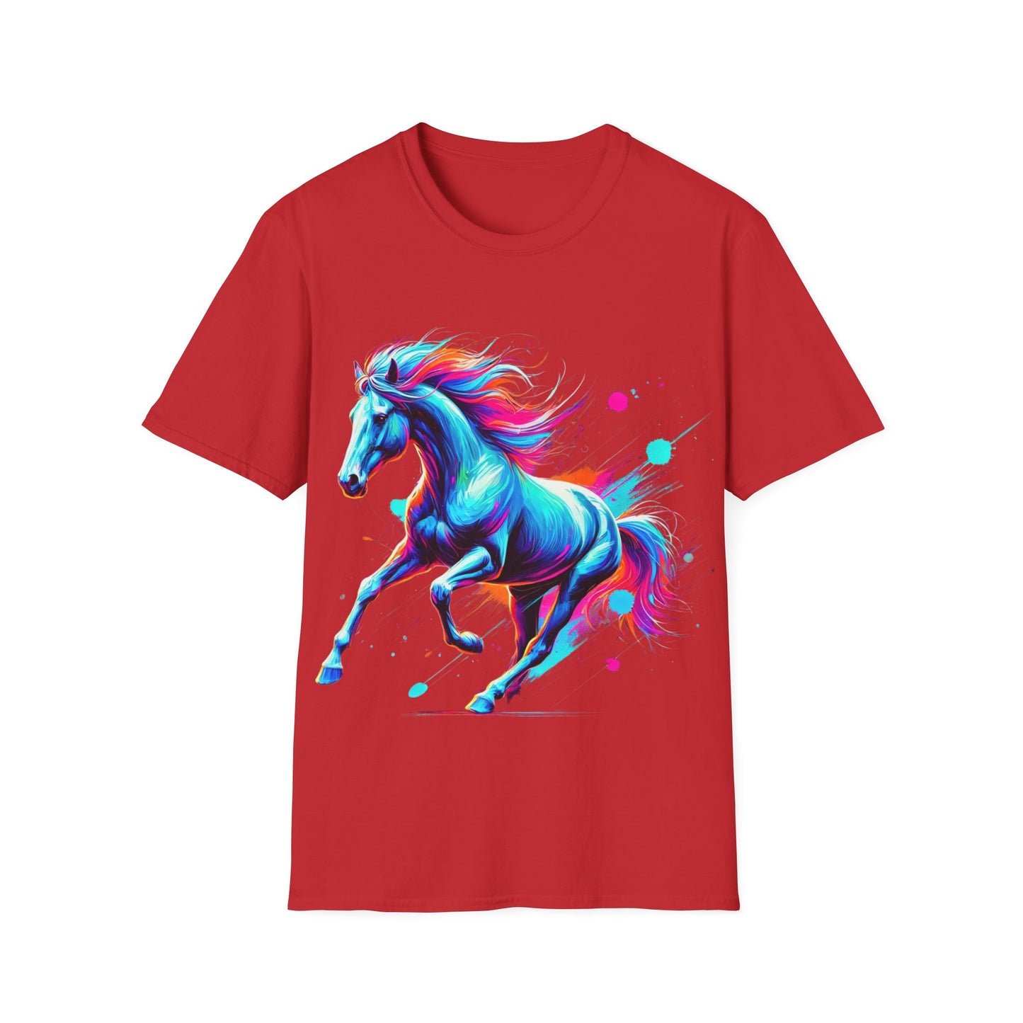 Colour Splash Horse - Soft Style T-Shirt