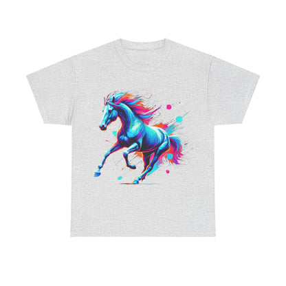 Colour Splash Horse - Heavy Cotton Tee