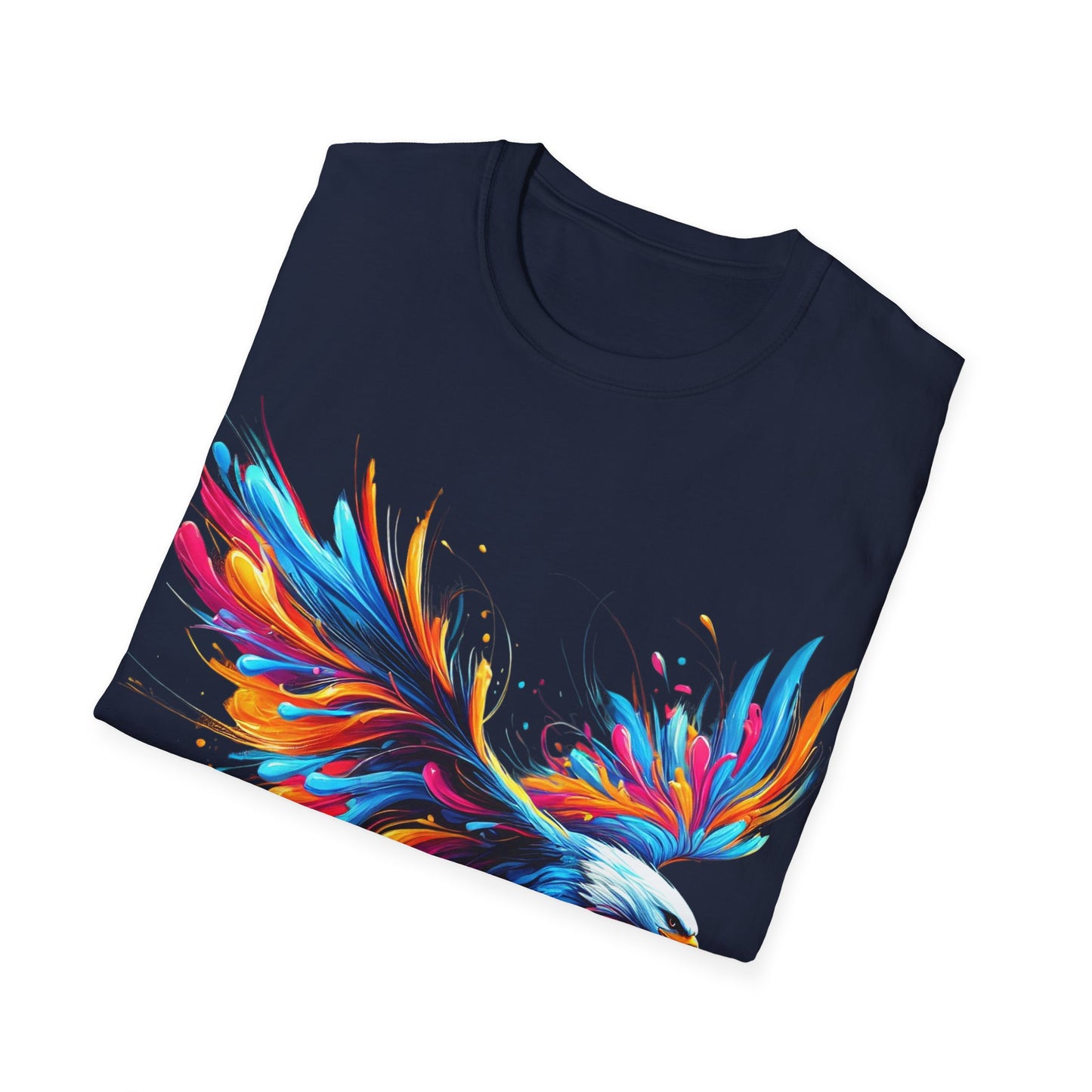 Colour Splash Eagle - Soft Style T-Shirt