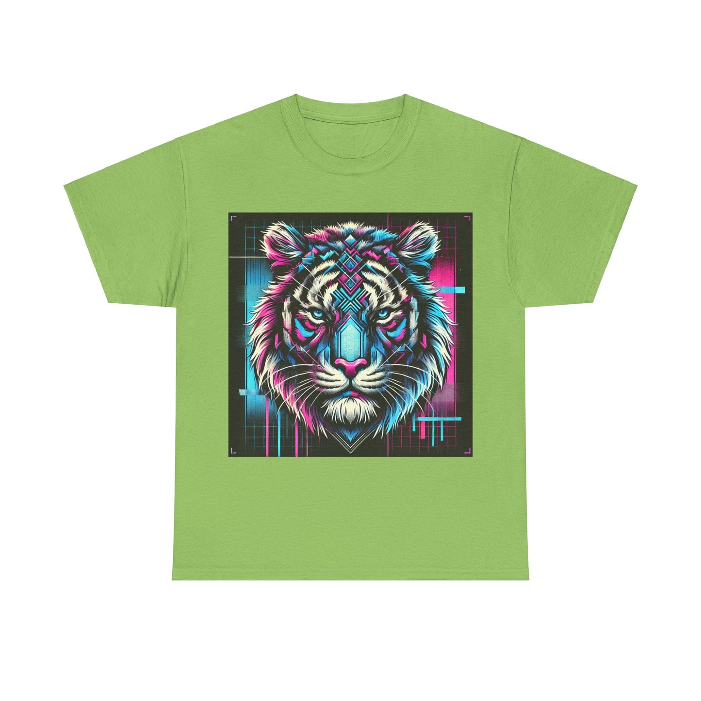 Futuristic Tiger - Heavy Cotton Tee