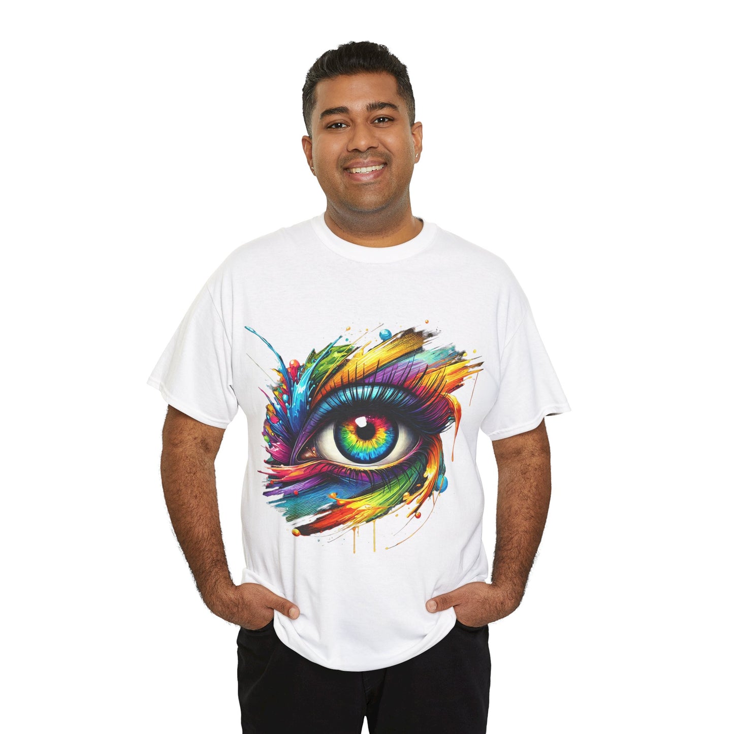 Colour Splash Eye - Heavy Tee XL Range