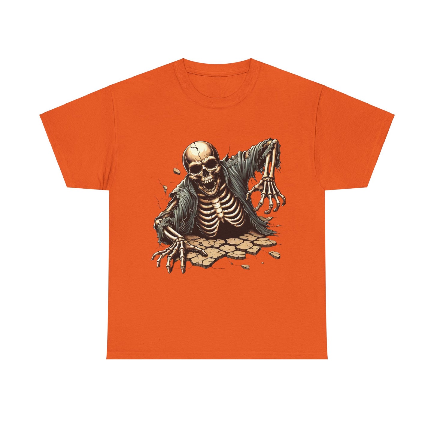 Spooky Skeleton - Heavy Cotton Tee