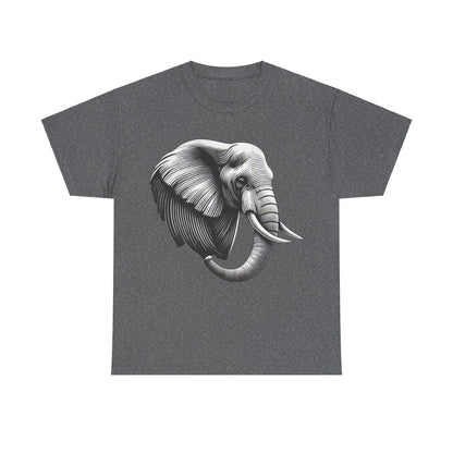 Elephant B&W - Heavy Cotton Tee