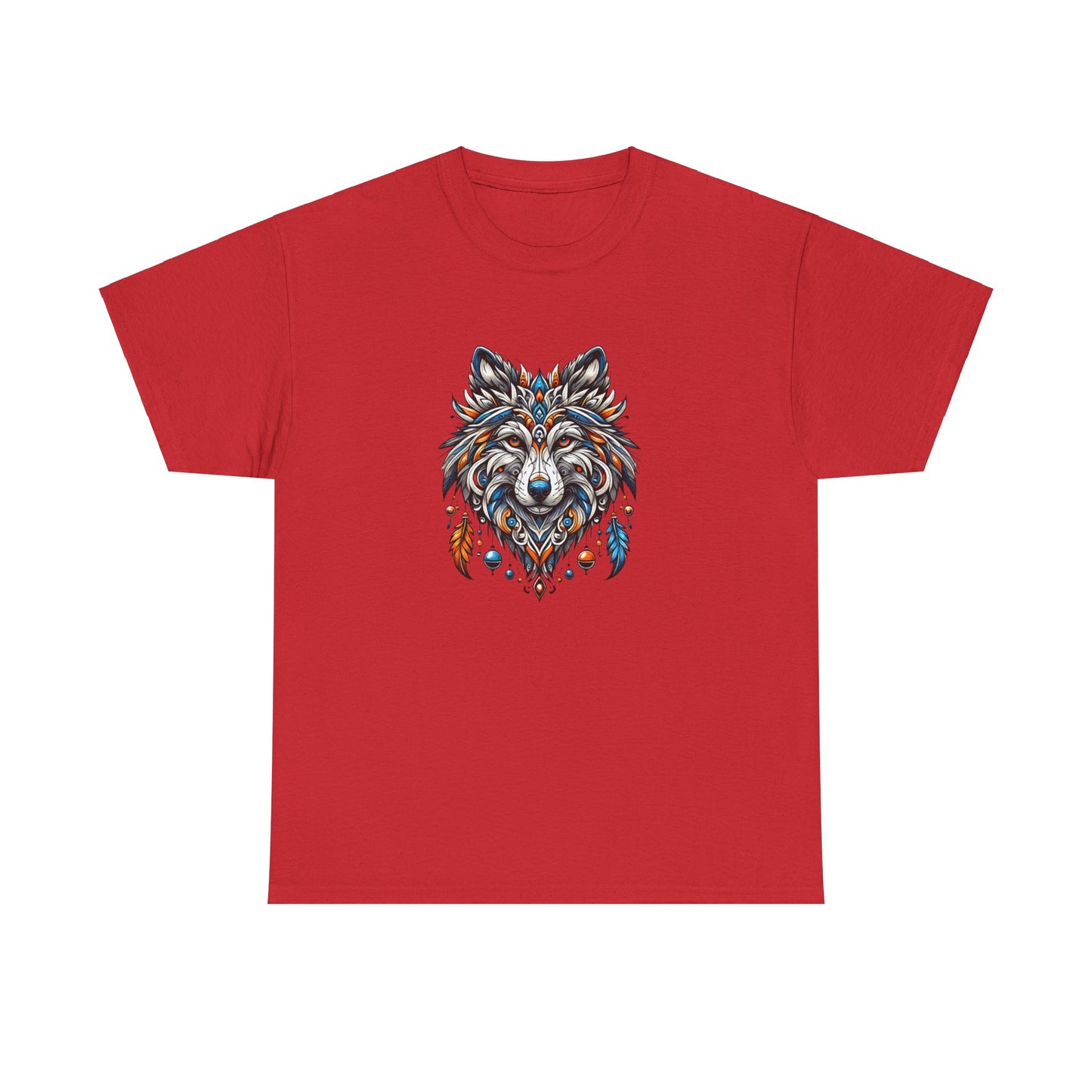 Tribal Wolf - Heavy Cotton Tee