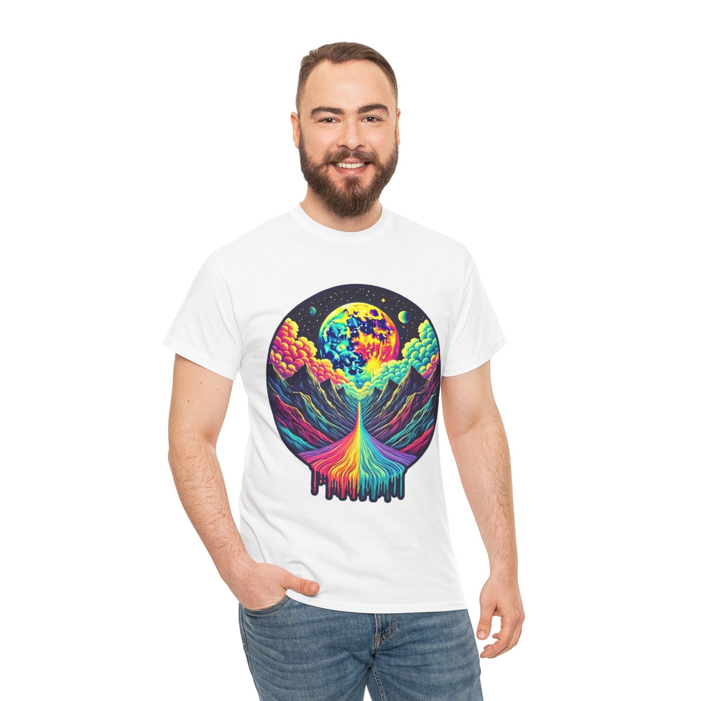 Vibrant Mountains - Heavy Cotton Tee