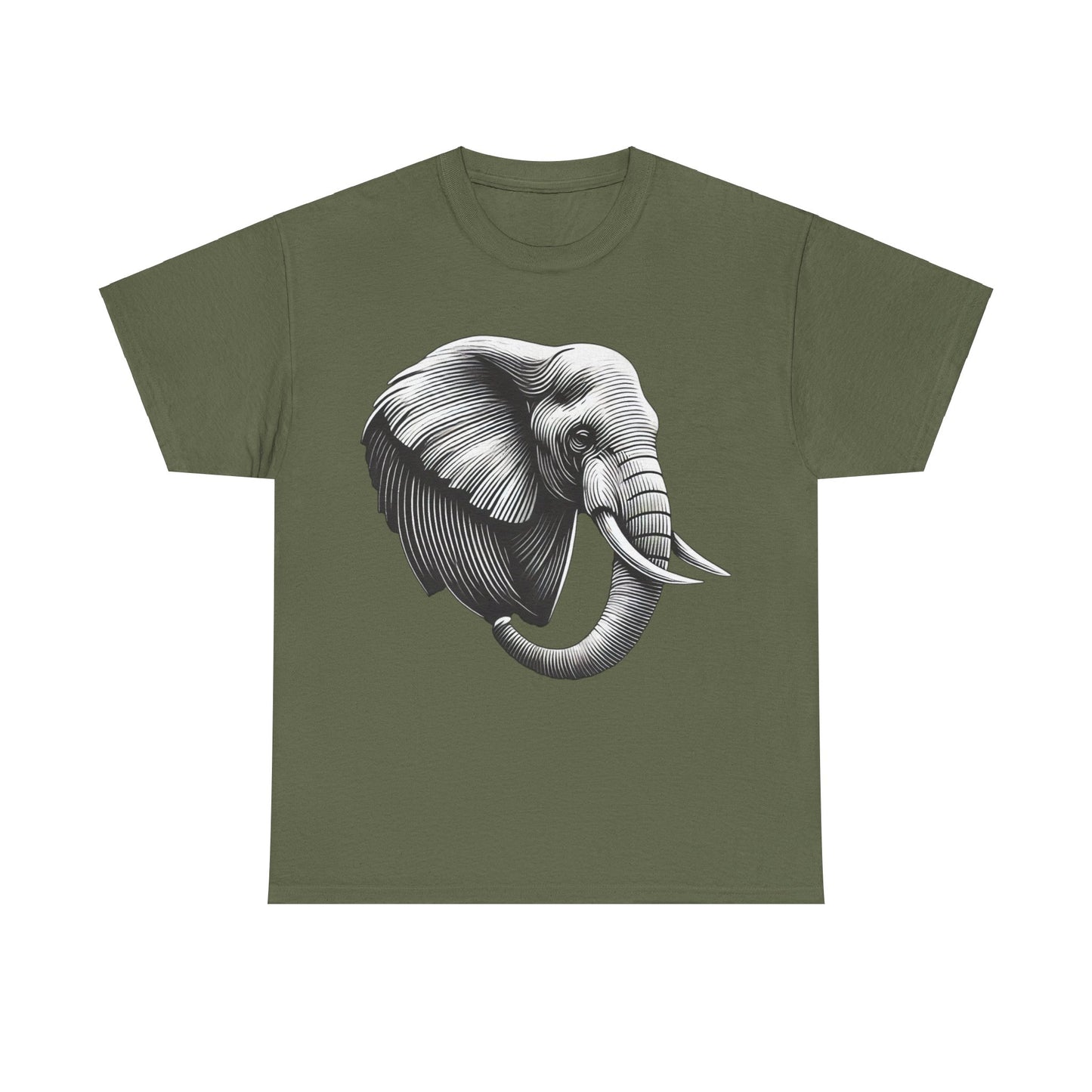 Elephant B&W - Heavy Cotton Tee