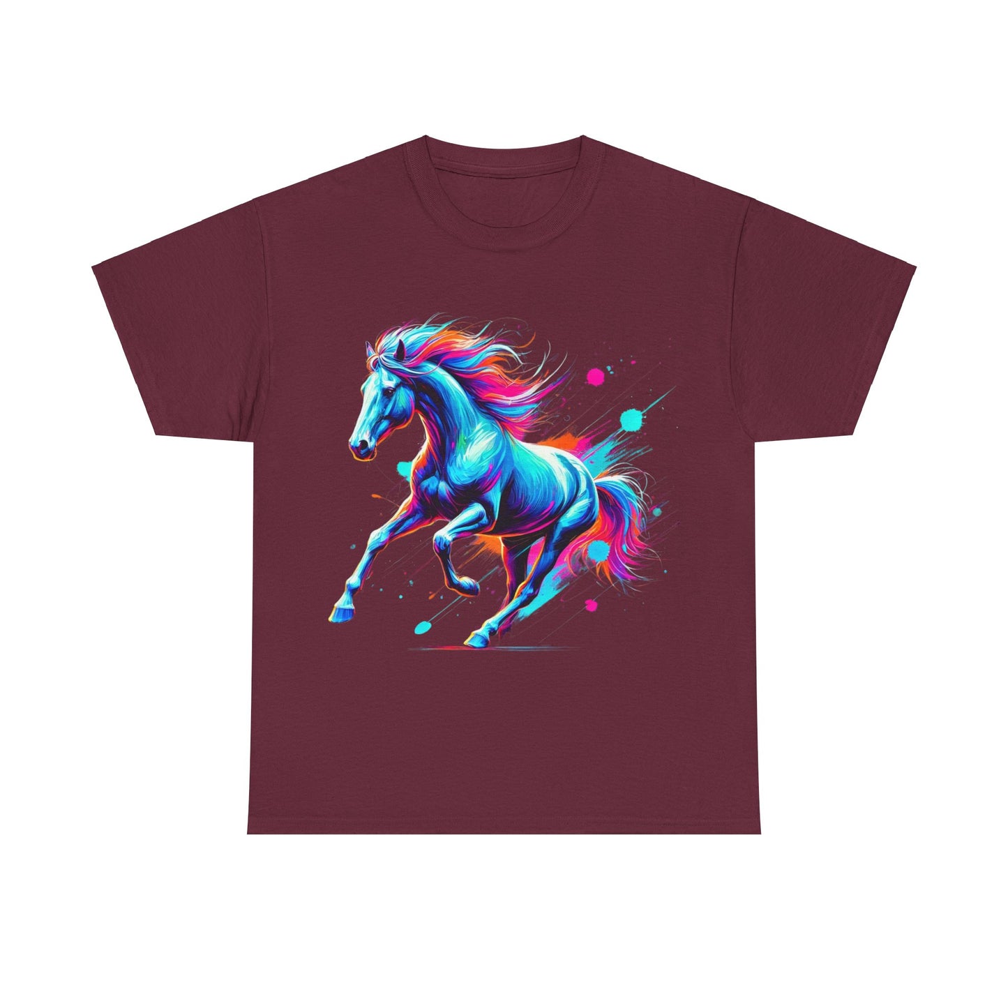 Colour Splash Horse - Heavy Cotton Tee