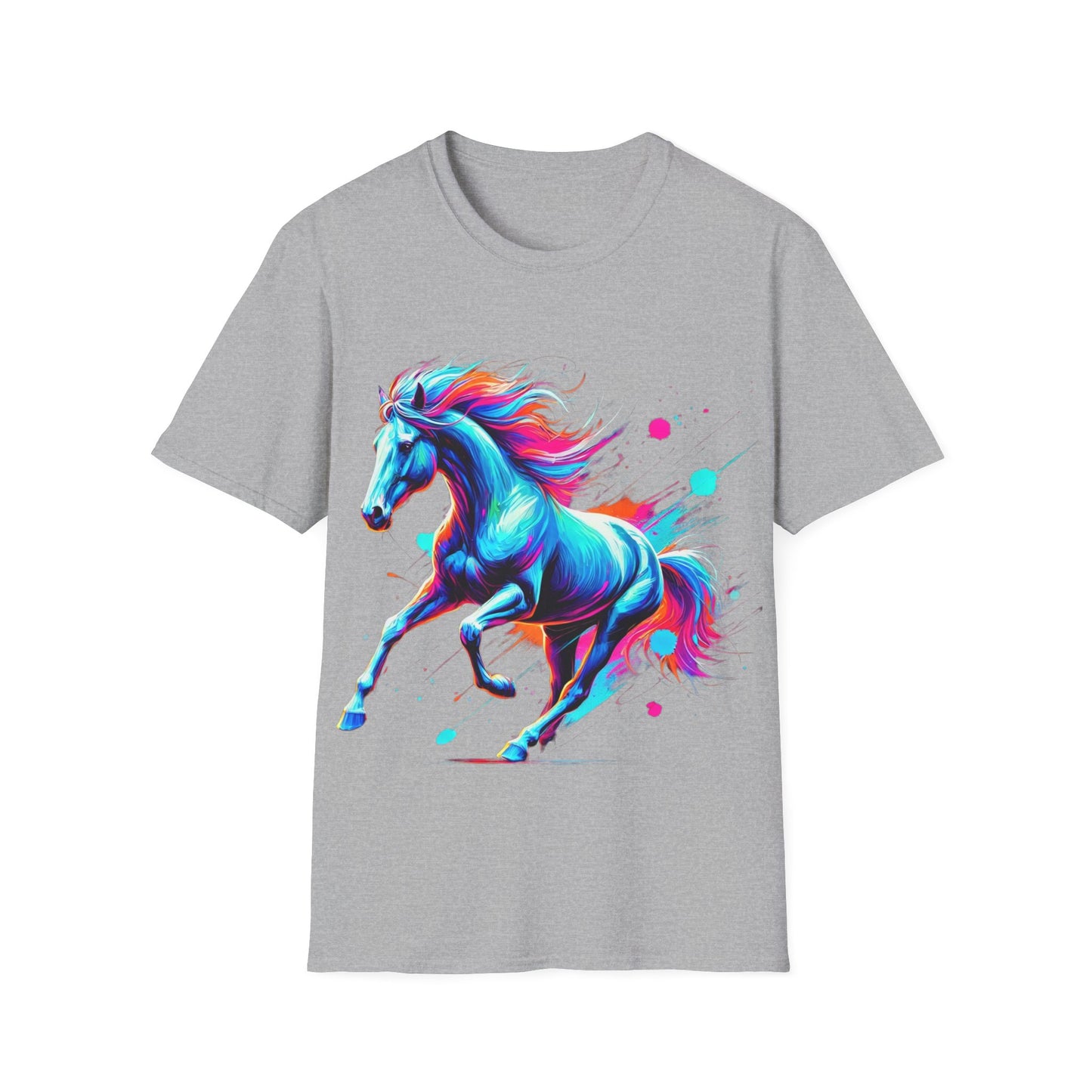 Colour Splash Horse - Soft Style T-Shirt