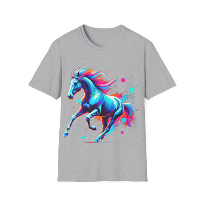 Colour Splash Horse - Soft Style T-Shirt