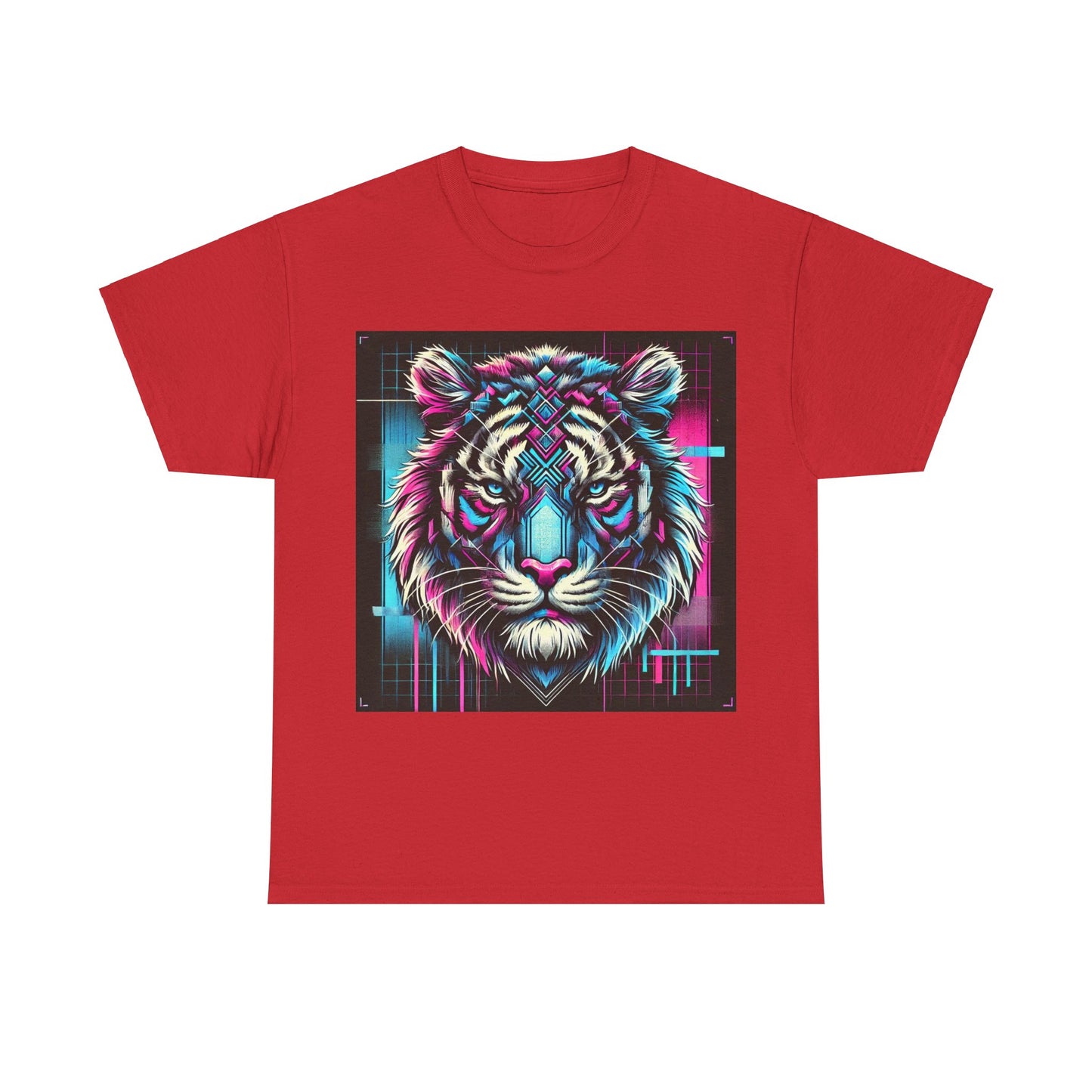 Futuristic Tiger - Heavy Cotton Tee