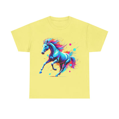 Colour Splash Horse - Heavy Cotton Tee